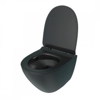 Унитаз подвесной Maretti Elena безободковый с микролифтом, EA10PBM93-560, черный